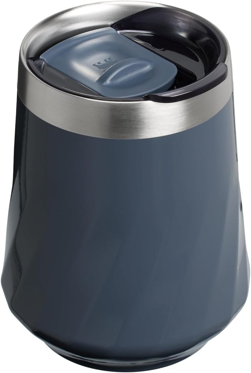 Stanley The Reserve Textured Wine Tumbler | 11oz | Splash-Proof Lid | Cold Drinks & Cocktail Cup | Insulated Stainless Steel Wine Glass | Twilight Gloss - Image 2